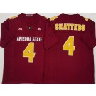 Men's Arizona State Sun Devils #4 Cameron Skattebo Limited Red College Football Jersey