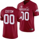 Men's Arkansas Razorbacks Customized Limited Red College Football Jersey