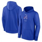 Men's Atlanta Braves Royal Authentic Collection City Connect Practice Performance Pullover Hoodie