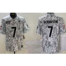 Men's Atlanta Falcons #7 Bijan Robinson Limited Arctic Camo 2024 Salute to Service Jersey
