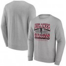 Men's Atlanta Falcons Gray Chance Throwback Fleece Pullover Sweatshirt