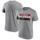 Men's Atlanta Falcons Gray Square Off Tri Blend T Shirt