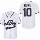 Men's Bad Boy #10 Biggie Smalls White Baseball Jersey