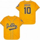 Men's Bad Boy #10 Biggie Smalls Yellow Baseball Jersey