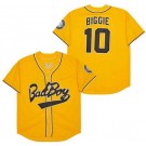 Men's Bad Boys #10 Boriz Biggie Yellow Baseball Jersey