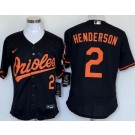 Men's Baltimore Orioles #2 Gunnar Henderson Black Aulthentic Jersey