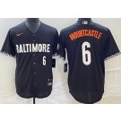 Men's Baltimore Orioles #6 Ryan Mountcastle Black 2023 City Connect Player Number Cool Base Jersey