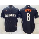 Men's Baltimore Orioles #8 Cal Ripken Black 2023 City Connect Cool Base Jersey