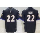 Men's Baltimore Ravens #22 Derrick Henry Limited Black Vapor Jersey