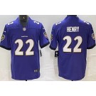 Men's Baltimore Ravens #22 Derrick Henry Limited Purple Vapor Jersey