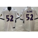 Men's Baltimore Ravens #52 Ray Lewis Limited White Vapor Jersey