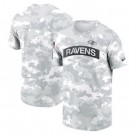 Men's Baltimore Ravens Arctic Camo 2024 Salute To Service Performance T Shirt