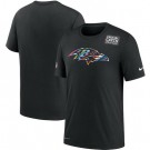 Men's Baltimore Ravens Black Crucial Catch Sideline Performance T Shirt 419