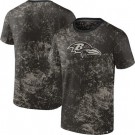 Men's Baltimore Ravens Black Shadow T Shirt