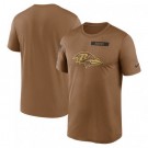 Men's Baltimore Ravens Brown 2023 Salute To Service Legend Performance T Shirt