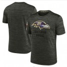 Men's Baltimore Ravens Gray 2022 Salute to Service Velocity Team T Shirt