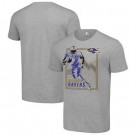 Men's Baltimore Ravens Gray Graphic Shield Logo T Shirt