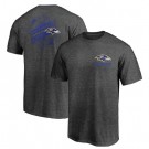 Men's Baltimore Ravens Iconic Retro Diamond Scroll Printed T-Shirt 0969