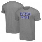 Men's Baltimore Ravens Starter Gray Mesh Team Graphic T Shirt