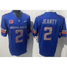 Men's Boise State Broncos #2 Ashton Jeanty Blue College Football Jersey