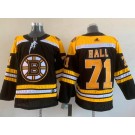 Men's Boston Bruins #71 Taylor Hall Black Authentic Jersey