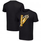 Men's Boston Bruins Starter Black Color Scratch T Shirt
