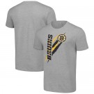 Men's Boston Bruins Starter Gray Color Scratch T Shirt