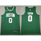 Men's Boston Celtics #0 Jayson Tatum Green Sponsor Swingman Jersey