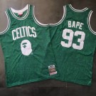 Men's Boston Celtics #93 Bape Green Authentic Jersey