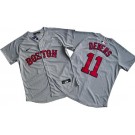 Men's Boston Red Sox #11 Rafael Devers Gray Limited Jersey