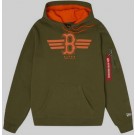 Men's Boston Red Sox Green Alpha Industries Pullover Hoodie