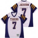 Men's Boynton Beach High School Tigers #7 Lamar Jackson White Football Jersey