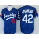 Men's Brooklyn Dodgers #42 Jackie Robinson Royal Commemoration Throwback Jersey