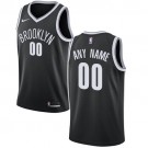 Men's Brooklyn Nets Customized Black Icon Swingman Nike Jersey