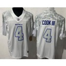 Men's Buffalo Bills #4 James Cook Limited White Rivalries FUSE Vapor Jersey
