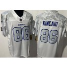 Men's Buffalo Bills #86 Dalton Kincaid Limited White Rivalries FUSE Vapor Jersey