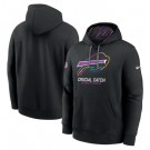 Men's Buffalo Bills Black 2024 Crucial Catch Club Pullover Hoodie