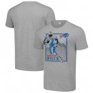 Men's Buffalo Bills Gray Graphic Shield Logo T Shirt