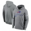 Men's Buffalo Bills Gray Performance Pullover Hoodie