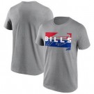 Men's Buffalo Bills Gray Square Off Tri Blend T Shirt