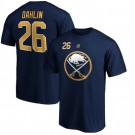 Men's Buffalo Sabres #26 Rasmus Dahlin Navy Printed T Shirt 112221