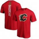 Men's Calgary Flames #13 Johnny Gaudreau Red Printed T Shirt 112412