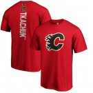 Men's Calgary Flames #19 Matthew Tkachuk Red Printed T Shirt 112595