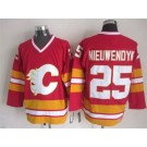 Men's Calgary Flames #25 Joe Nieuwendyk Red Throwback Jersey