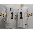 Men's California Golden Bears #1 Jaydn Ott Limited White FUSE College Football Jersey