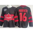Men's Canada #16 Mitch Marner Black 2025 4 Nations Face Off Authentic Jersey