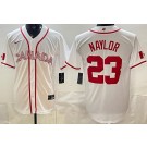 Men's Canada #23 Bo Naylor White 2026 World Baseball Classic Stadium Jersey