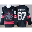Men's Canada #87 Sidney Crosby Black 2026 Olympics Authentic Jersey