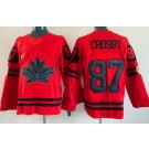 Men's Canada #87 Sidney Crosby Red 2022 Beijing Winter Olympic Authentic Jersey