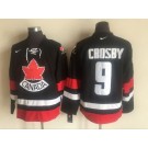 Men's Canada #9 Sidney Crosby Black Hockey Jersey